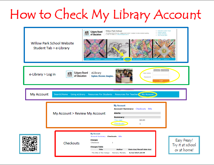 How to check my library account